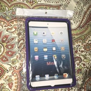 Ipad mini case. Purple and black with kickstand